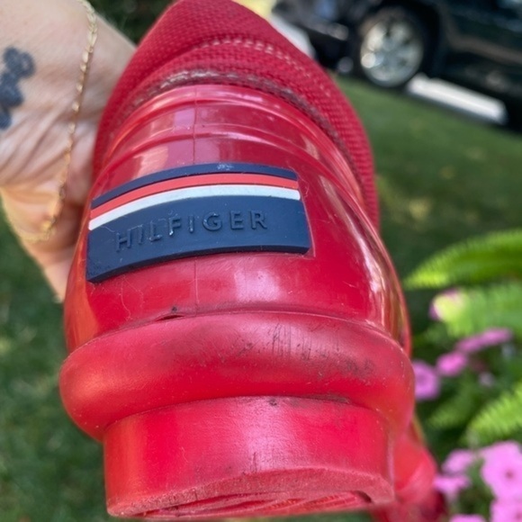 Tommy Hilfiger Red Cute Short Wellies - Picture 6 of 14